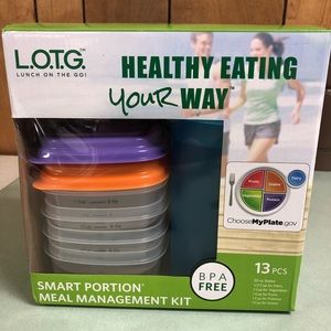 Lotg 20 oz shaker 13 PCS Smart Portion Meal Management Kit Diet Containers